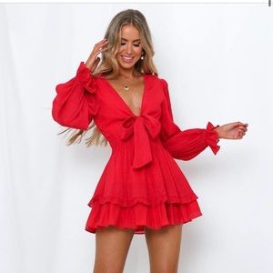 NWT HELLOMOLLY red dress